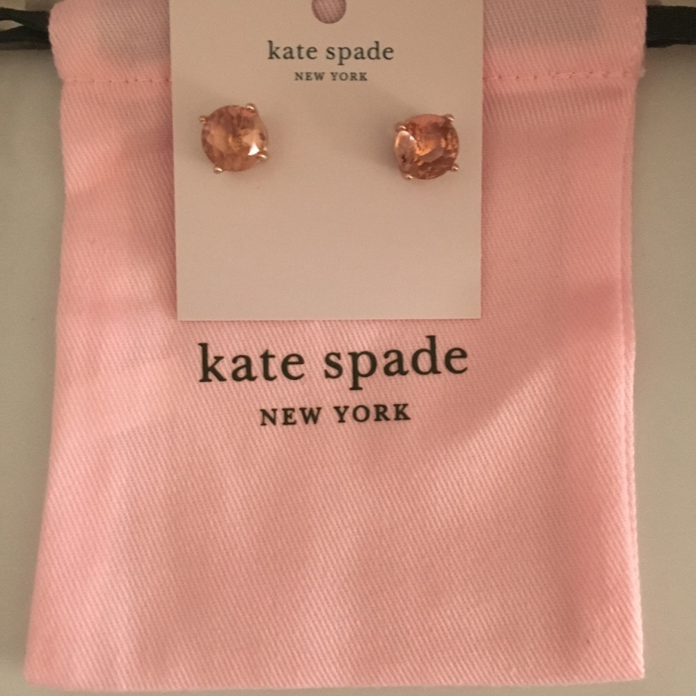 Kate Spade Light Peach Stud Earrings  🍑🍑🍑 - Picture 2 of 3